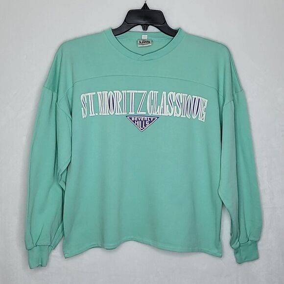 Vintage St. Moritz of Beverly Hills Crew Neck Oversized Sweater Size Small - Picture 1 of 4